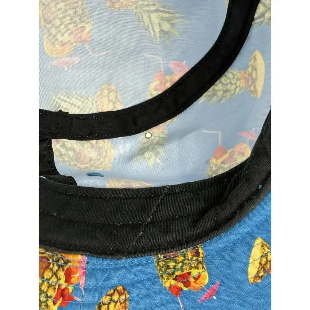 Vans Blue Pineapple Bucket Hat – Size M (22”) – Unisex Surf / Streetwear Cap